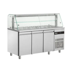 Saladette réfrigérée à vitrine Inomak ZQFP