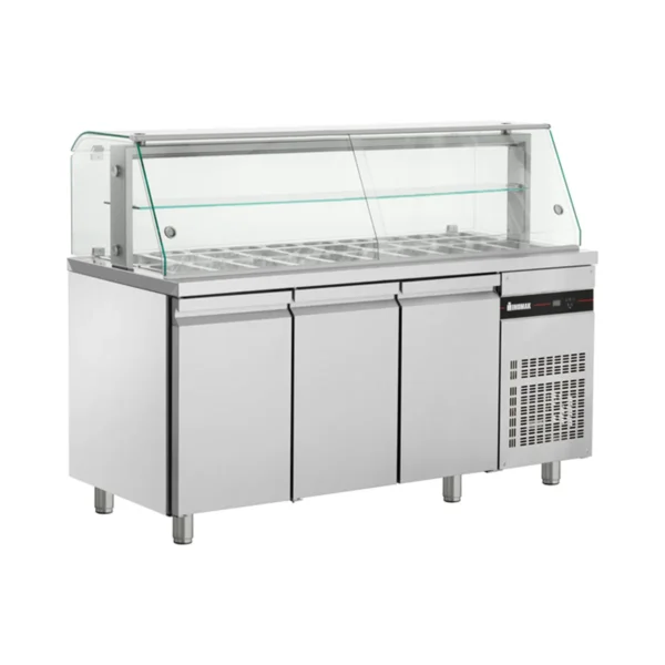 Saladette réfrigérée à vitrine Inomak ZQFP