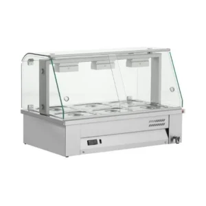 Vitrine chaude bain-marie à poser Inomak MBV