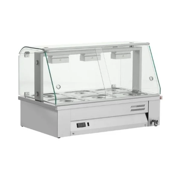Vitrine chaude bain-marie à poser Inomak MBV