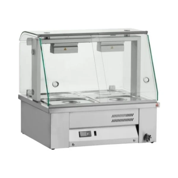 Vitrine chaude bain-marie à poser Inomak MBV
