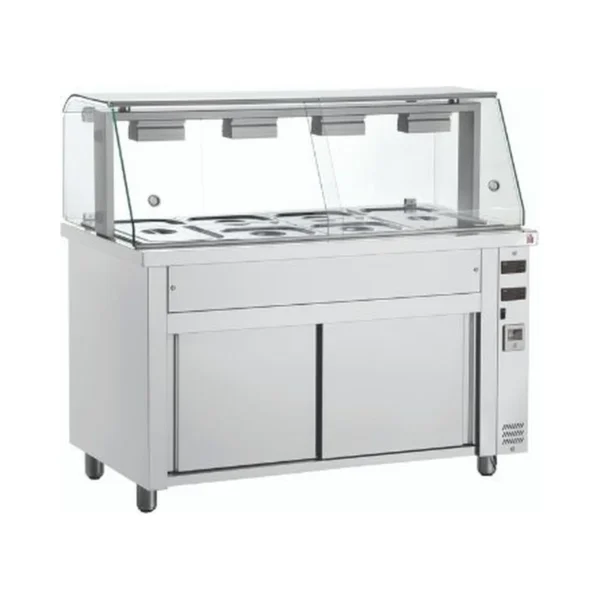 Vitrine chaude bain-marie sur table chaude Inomak MIV