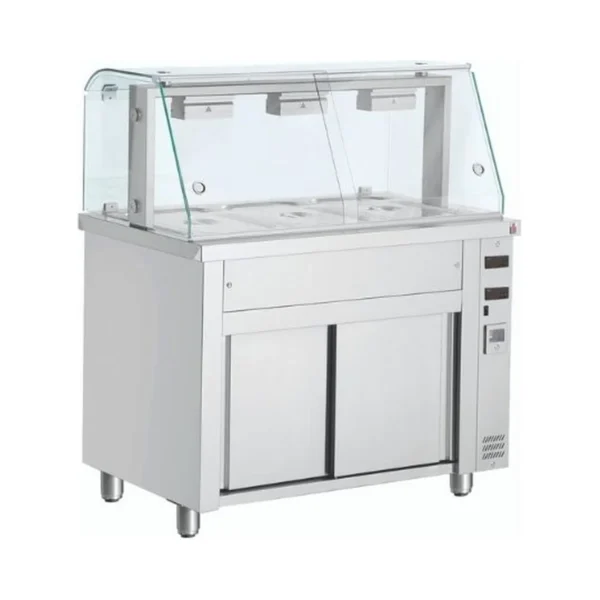 Vitrine chaude bain-marie sur table chaude Inomak MIV