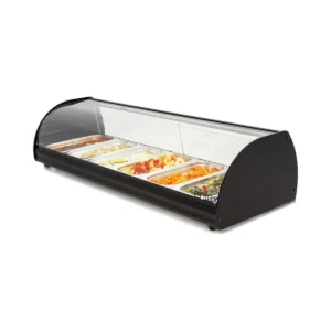 Vitrine chauffante à poser Arilex CTL pour bacs GN 1/3
